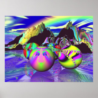 Fraktal Billards Poster