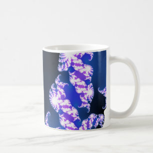 Fraktal blau kaffeetasse