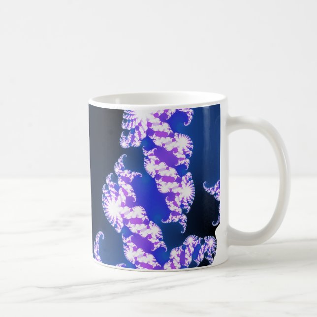 Fraktal blau kaffeetasse (Rechts)