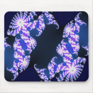 Fraktal blau mousepad