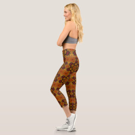 Fraktal Bloom im Herbst Leggings