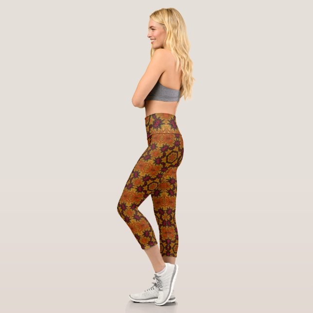Fraktal Bloom im Herbst Leggings (Links)