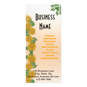 Fraktal Blume und Leaf Border Business Custom Werbekarte