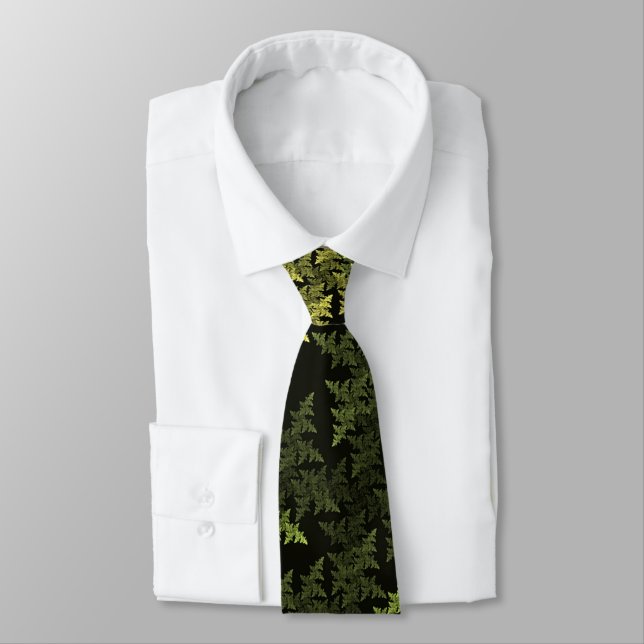 Fraktal Camouflage Neck Tie Krawatte (Gebunden)