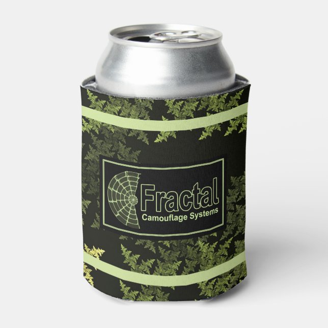Fraktal Camouflage Systems Logo Dosenkühler (Kanne Vorderseite)