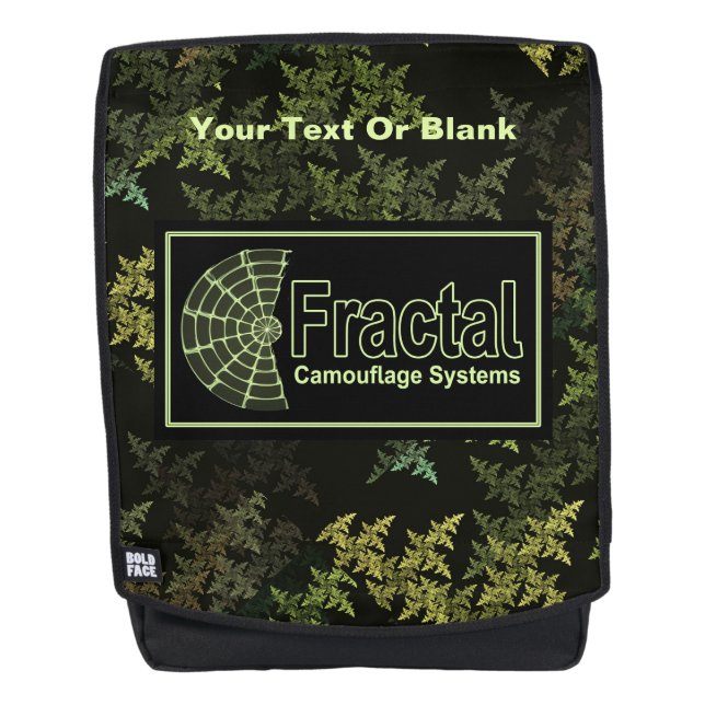 Fraktal Camouflage Systems Logo Rucksack (Vorderseite)