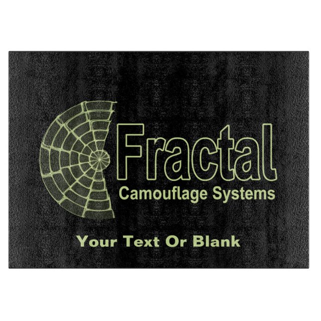 Fraktal Camouflage Systems Logo Schneidebrett (Vorderseite)
