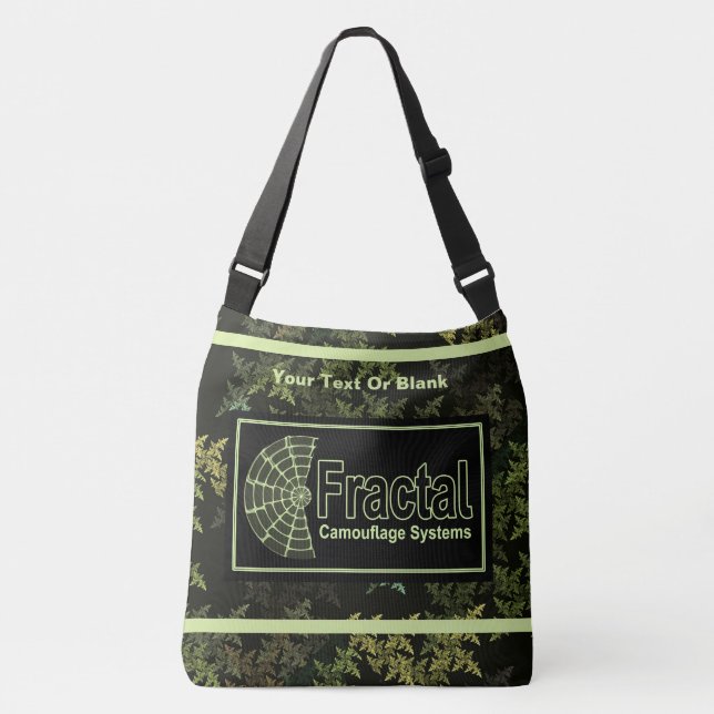 Fraktal Camouflage Systems Logo Tragetaschen Mit Langen Trägern (Vorderseite)