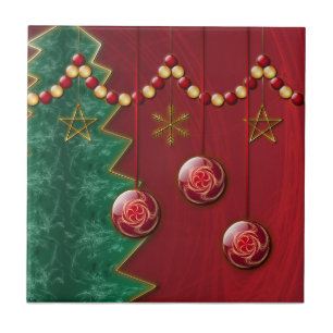 Fraktal Celebration Christmas Tile Fliese