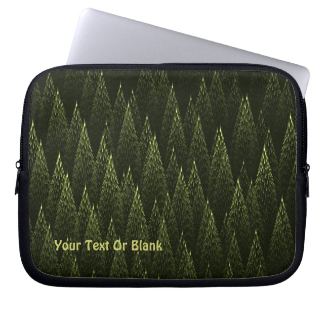 Fraktal Conifer Forest Laptopschutzhülle (Vorderseite)