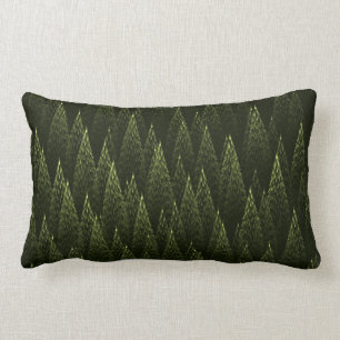 Fraktal Conifer Forest Lendenkissen