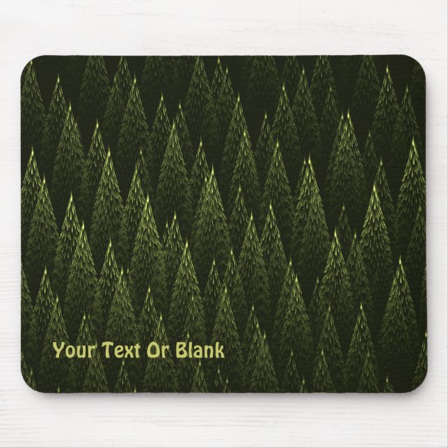 Fraktal Conifer Forest Mousepad (Vorne)