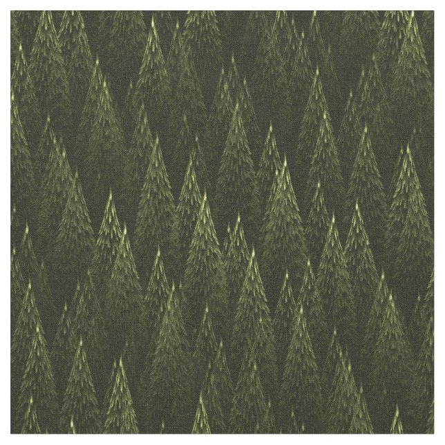Fraktal Conifer Forest Stoff (Nahaufnahme)