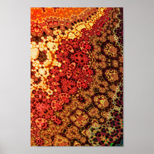 Fraktal Crochet Pattern Poster