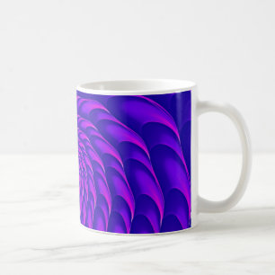 Fraktal Design (Cricca Nuss, UV) auf Kaffee-Tasse Kaffeetasse