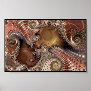 Fraktal-digitales Kunstplakat Poster