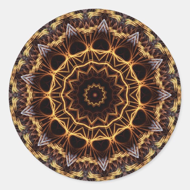 Fraktal Doily Sticker (Vorderseite)