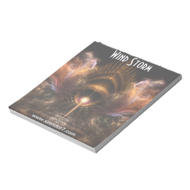 Fraktal-Editor für Windsturm Notizblock (Rotiert)