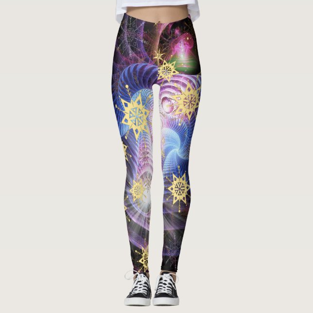 Fraktal Energy Burst Leggings (Vorderseite)