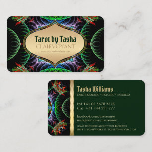 Fraktal Energy Goddess Tarot Business Cards Visitenkarte