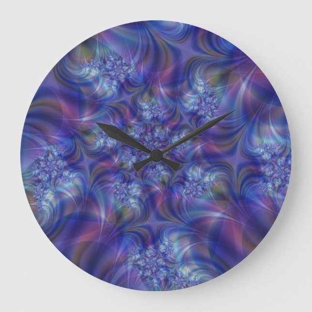 Fraktal Essence Wall Clock Große Wanduhr (Vorderseite)