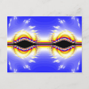 Fraktal Eyes Postkarte
