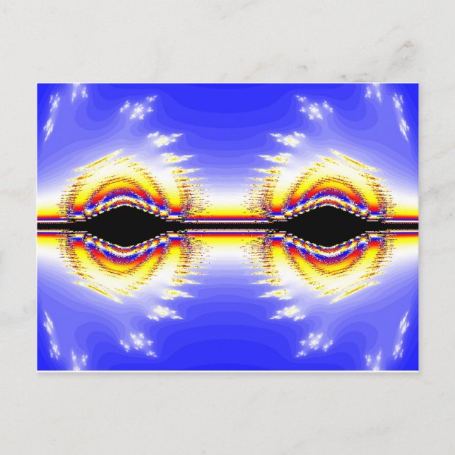 Fraktal Eyes Postkarte (Vorderseite)
