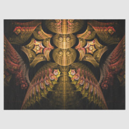 Fraktal Fantasy Gold Design Abstrakt 21 Decoupage Seidenpapier