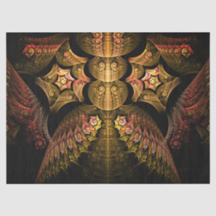 Fraktal Fantasy Gold Design Abstrakt 21 Decoupage Seidenpapier