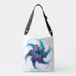 Fraktal Fantasy Wirbel Crossbody Bag Tragetaschen Mit Langen Trägern