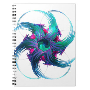 Fraktal Fantasy Wirbel SpiralNotebook Notizblock
