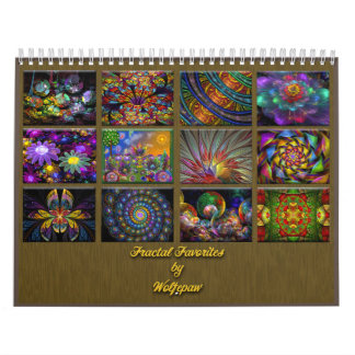 Fraktal-Favoriten-Mittelzeitkalender Kalender