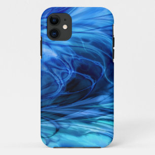 Fraktal Feathers Blue Case-Mate iPhone Hülle