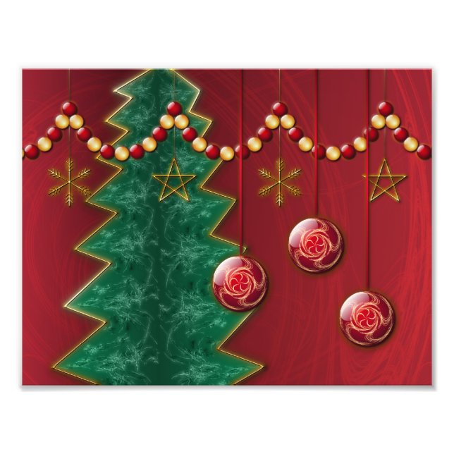 Fraktal Feier Weihnachts-Foto drucken Fotodruck (Vorne)