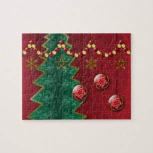 Fraktal Feier Weihnachtspuzzle