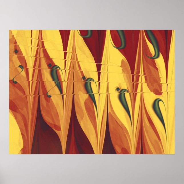 Fraktal Flames Poster (Vorne)