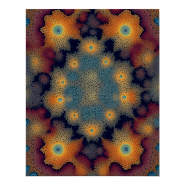 Fraktal-Folie für kosmische Fohlen Poster (Vorderseite)