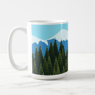 Fraktal Forest Kaffeetasse