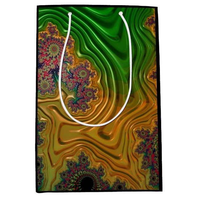 Fraktal Forest Mittlere Geschenktüte (Vorderseite)