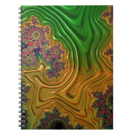 Fraktal Forest Spiral Notebook Notizblock