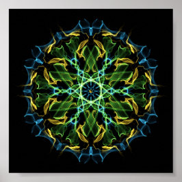 Fraktal für persönliche Meditation Mandala 7 Poster