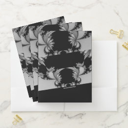 Fraktal Garden grau & thulisch Bewerbungsmappe