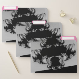 Fraktal Garden grau & thulisch Papiermappe