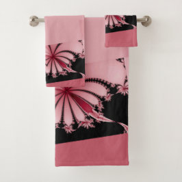 Fraktal Garden Orchid Badhandtuch Set