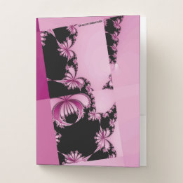 Fraktal Garden pink & aze Bewerbungsmappe