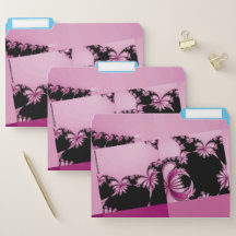 Fraktal Garden pink & aze