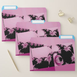 Fraktal Garden pink & aze Papiermappe