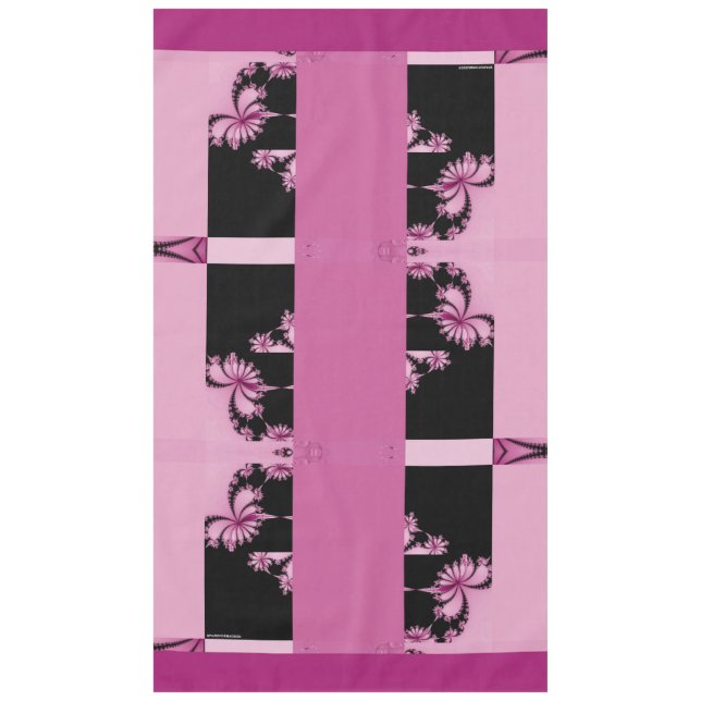 Fraktal Garden Rose Wasser A Tischtennis Tischdecke (Vorderseite)