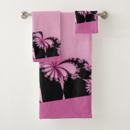 Fraktal Garden Rosen Wasser Handtuch Badhandtuch Set