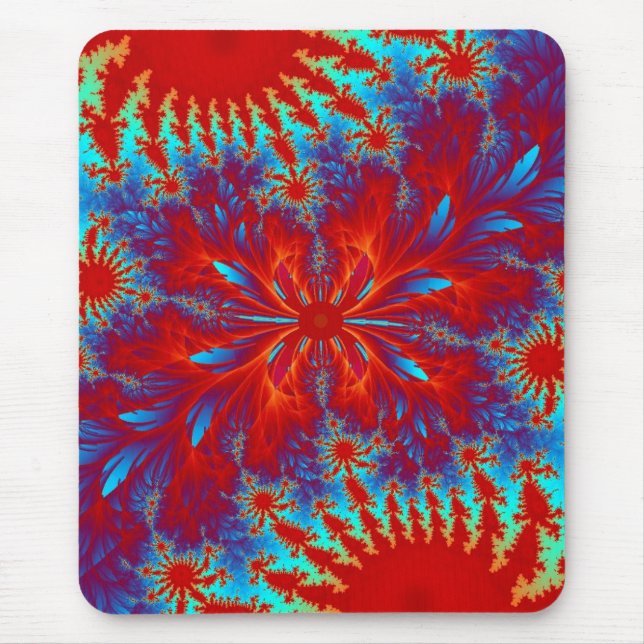 Fraktal-gefärbte Krawatte Mousepad (Vorne)